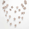 Гирлянда "Звезды" перламутровые 10 см х 4 м, Бежевый
