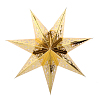 Звезда семиконечная бумажная 75 см Вензель, золото
